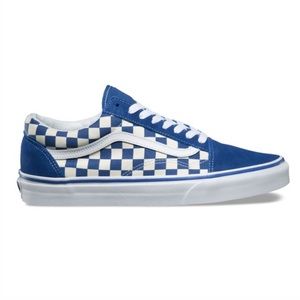 Blue Primary Check Old Skool Vans
